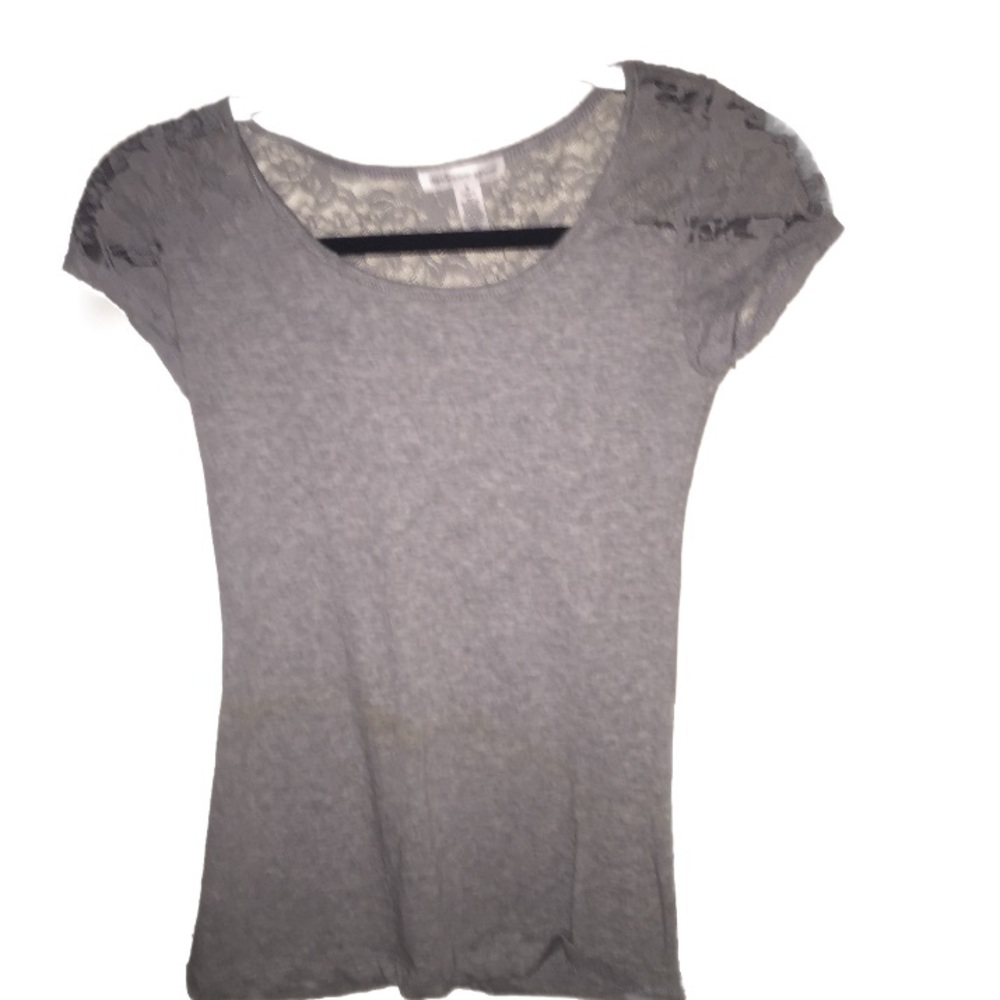 Grey laced t shirt